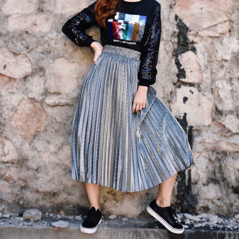 Silver skirt